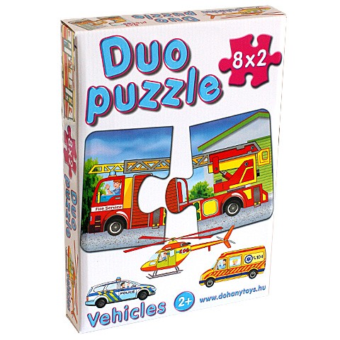 Bébi Duo puzzle SOS járművekkel Dohány-Toys