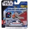 Star Wars - Csillagok háborúja 8 cm-es jármű figurával - Ginivex-osztályú vadászgép (Ginivex-Class Starfighter) + Asajj Ventress Jazwares