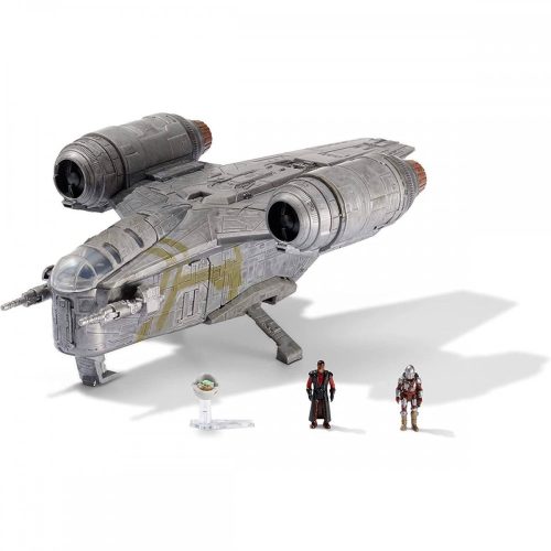 Star Wars - Csillagok háborúja 20 cm-es jármű figurával - Razor Crest csatahajó Jazwares