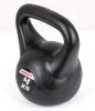 Füles súlyzó, Kettlebell, cementes Fekete 4 kg EBFit Premium