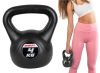 Füles súlyzó, Kettlebell, cementes Fekete 4 kg EBFit Premium