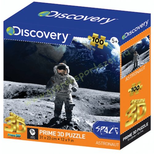 Űrhajós a Holdon Discovery Channel 3D puzzle. 100 darabos PRIME 3D